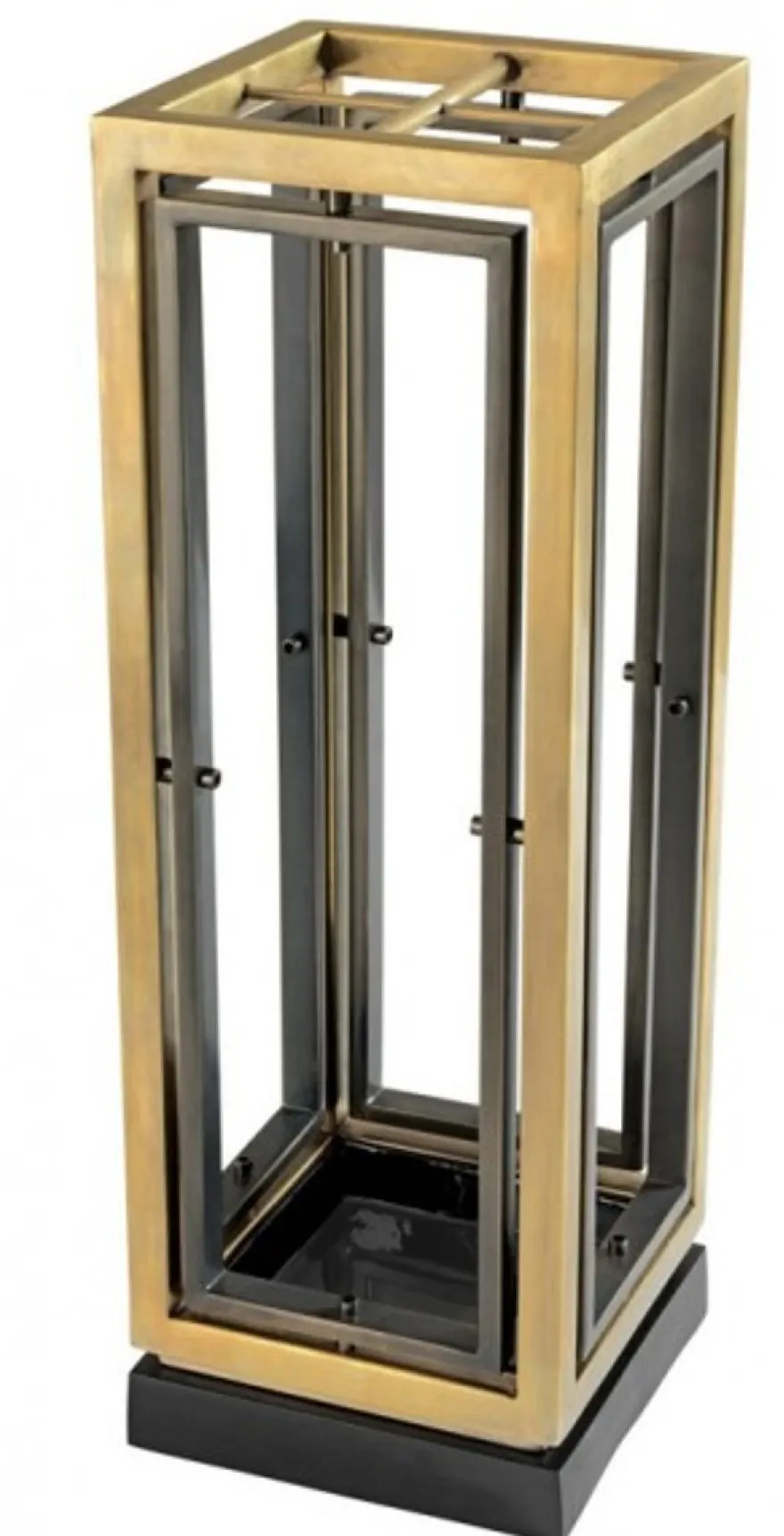 Casa Padrino Luxus Schirmständer New York aus Messing, 59 x 20 x 20 cm, Goldfarben
