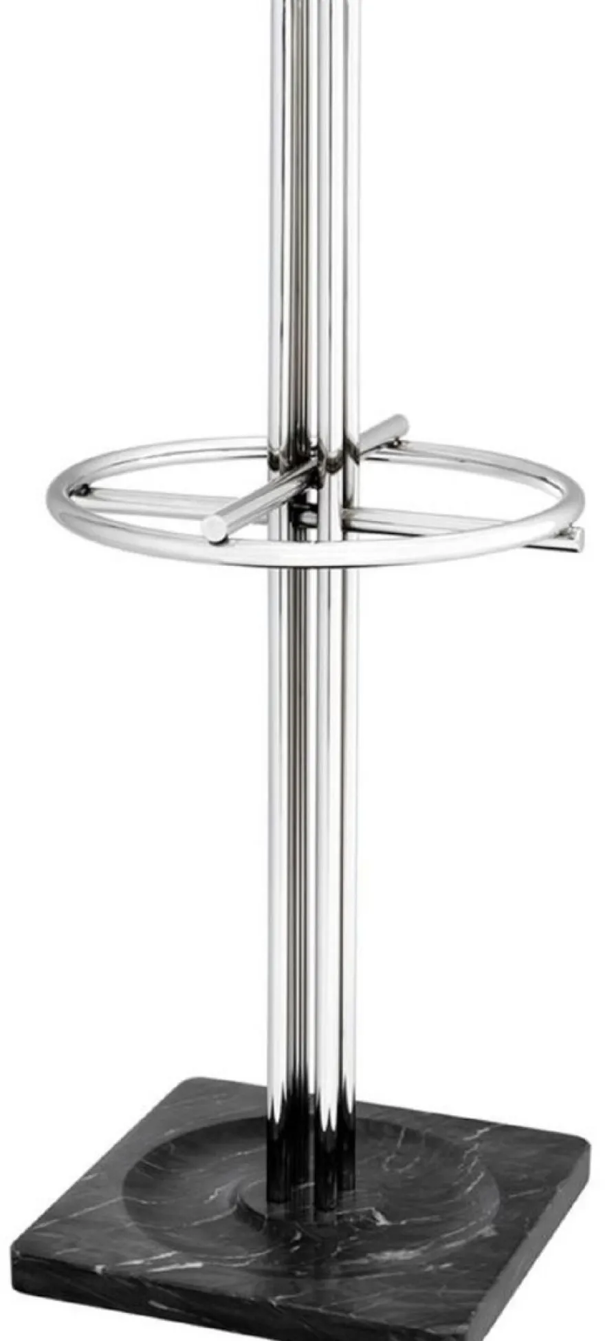 Casa Padrino Luxus Schirmständer Silber / Schwarz Ø 34 x H. 80 cm - Luxus Accessoires
