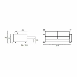 Casa Padrino Luxus Schlafsofa Braun / Silber 218 cm - Ausklappbares Wohnzimmer Sofa