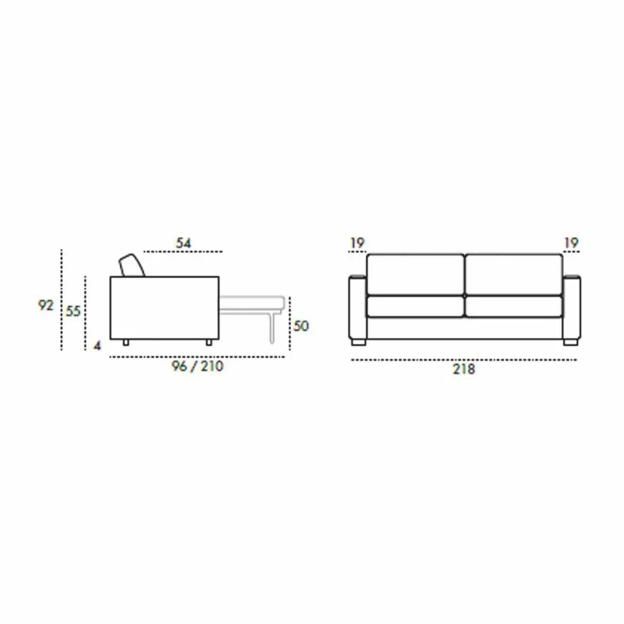 Casa Padrino Luxus Schlafsofa Braun / Silber 218 cm - Ausklappbares Wohnzimmer Sofa