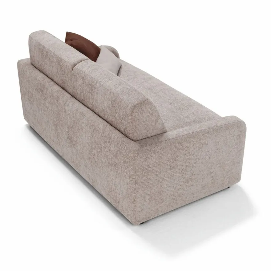 Casa Padrino Luxus Schlafsofa Grau 207 cm - Ausklappbares Wohnzimmer Sofa