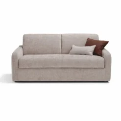 Casa Padrino Luxus Schlafsofa Grau 207 cm - Ausklappbares Wohnzimmer Sofa
