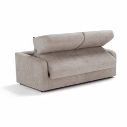 Casa Padrino Luxus Schlafsofa Grau 207 cm - Ausklappbares Wohnzimmer Sofa