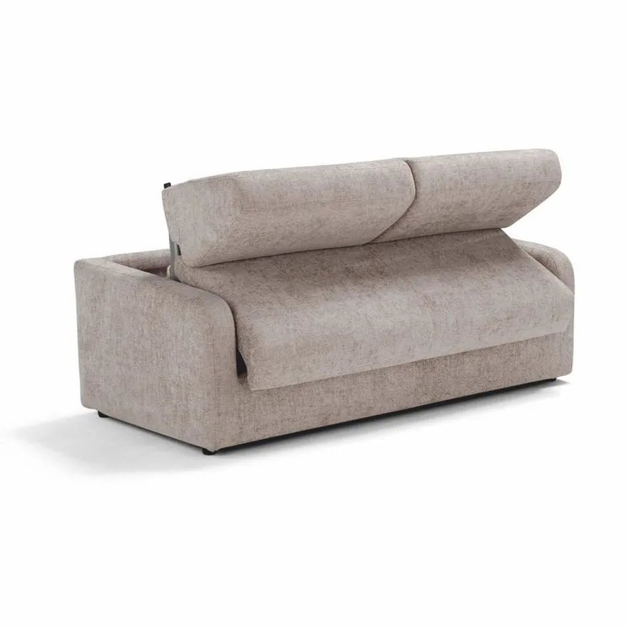 Casa Padrino Luxus Schlafsofa Grau 207 cm - Ausklappbares Wohnzimmer Sofa