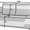 Casa Padrino Luxus Schlafsofa Grau / Weiß / Silber 200 x 92 x H. 90 cm - Wohnzimmer Sofa mit Schlaffunktion - Wohnzimmer Möbel - Luxus Möbel - Luxus Interior