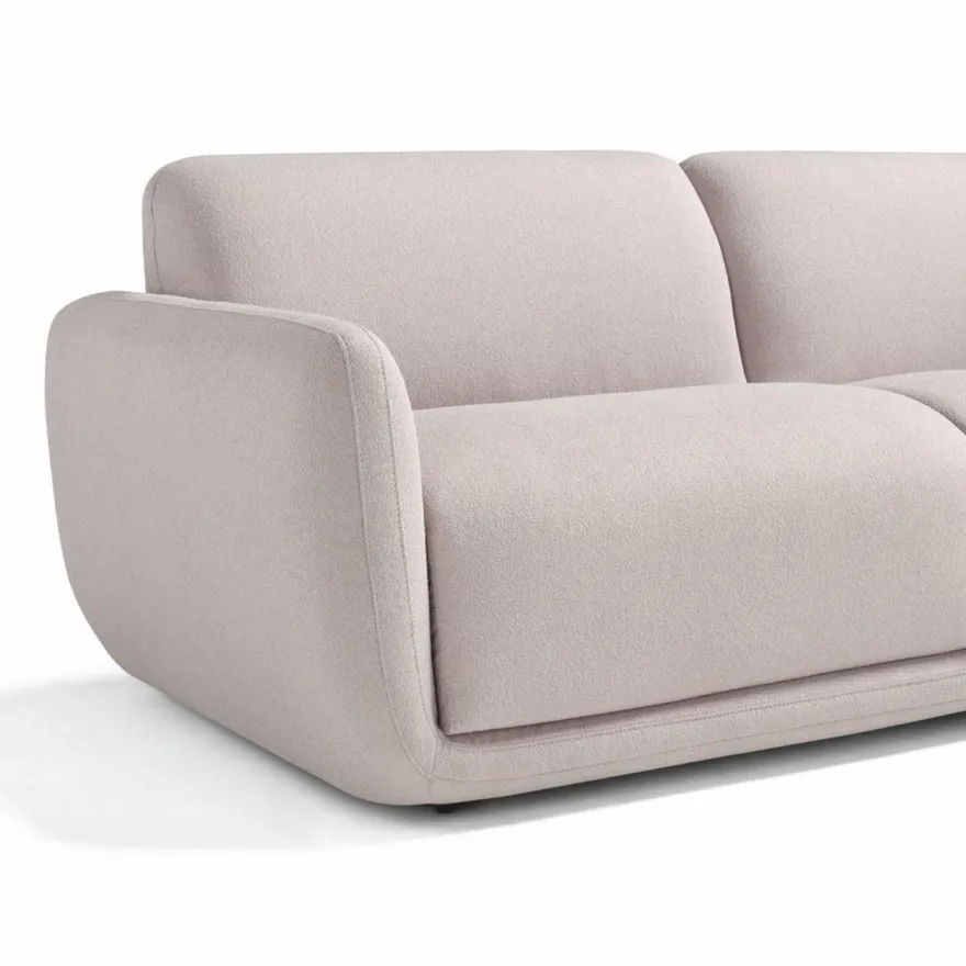 Casa Padrino Luxus Schlafsofa Hellgrau 222 cm - Ausklappbares Wohnzimmer Sofa