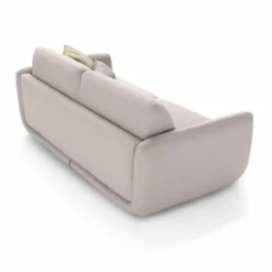 Casa Padrino Luxus Schlafsofa Hellgrau 222 cm - Ausklappbares Wohnzimmer Sofa