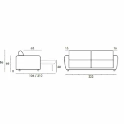 Casa Padrino Luxus Schlafsofa Hellgrau 222 cm - Ausklappbares Wohnzimmer Sofa