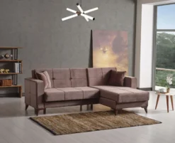 Casa Padrino Luxus Schlafsofa Dunkelbraun 243 x 150 x H. 83 cm - Modernes Wohnzimmer Sofa mit 2 Kissen - Wohnzimmer Möbel