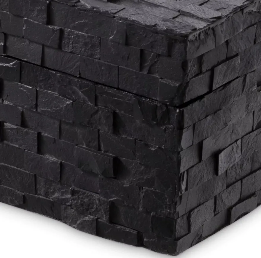 Casa Padrino Luxus Schmuckkasten Schwarz 28,5 x 22 x H. 13 cm - Schmuckschatulle - Aufbewahrungsbox - Luxus Accessoires - Deko Accessoires - Luxus Qualität