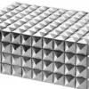 Casa Padrino Luxus Schmuckschatulle / Schmuckkasten mit Deckel Silber 28 x 21 x H. 10 cm - Luxus Qualität