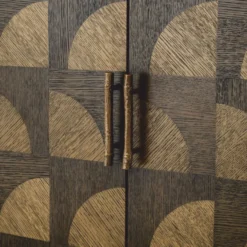 Casa Padrino Luxus Schrank mit 2 Türen Braun H. 170 cm - Luxus Möbel