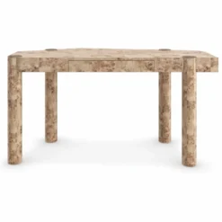 Casa Padrino Luxus Schreibtisch mit Schublade Vogelaugenahorn 155 cm - Büro Möbel