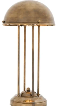 Casa Padrino Luxus Schreibtischleuchte Vintage Messingfarben Ø 26,5 x H. 50 cm - Luxus Qualität