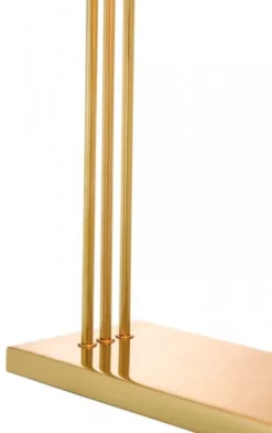 Casa Padrino Luxus Schreibtisch Leuchte aus Messing poliert, Höhe 50 cm, Länge 32 cm, Breite 14 cm