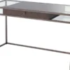 Casa Padrino Luxus Schreibtisch mit Schublade Bronze 135 x 60 x H. 75,5 cm - Luxus Qualität - Luxus Büromöbel