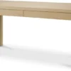 Casa Padrino Luxus Schreibtisch mit 2 Schubladen Beige / Messing 160 x 60 x H. 76 cm - Bürotisch - Computertisch - Büro Möbel - Luxus Möbel - Luxus Einrichtung - Büro Einrichtung - Luxus Qualität