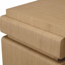 Casa Padrino Luxus Schreibtisch mit 4 Schubladen Naturfarben 180,5 cm - Büro Möbel