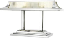 Casa Padrino Luxus Schreibtischleuchte im edlen Design Silber 69 x 29 x H. 40 cm