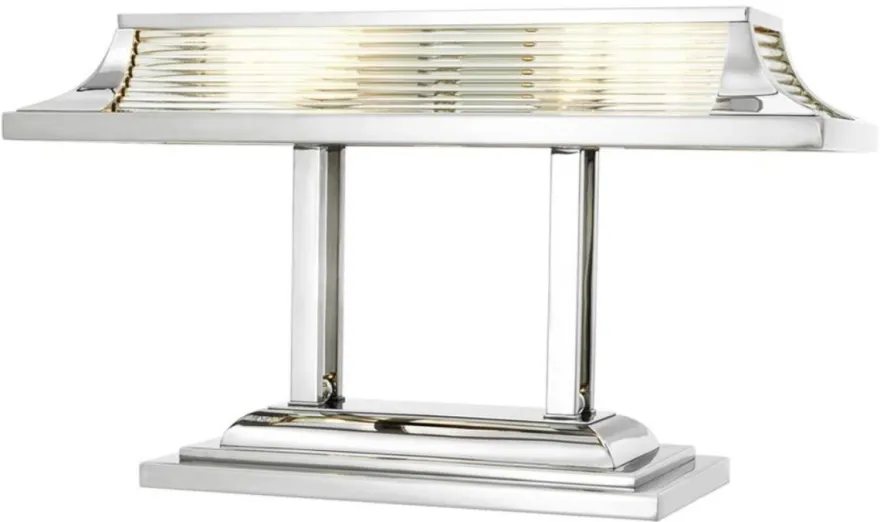 Casa Padrino Luxus Schreibtischleuchte im edlen Design Silber 69 x 29 x H. 40 cm