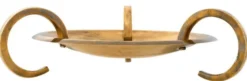 Casa Padrino Luxus Servierteller / Servierschale Vintage Messingfarben Ø 56 x H. 14,5 cm - Hotel & Restaurant Accessoires