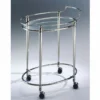 Casa Padrino Luxus Servierwagen Silber 70 x 47 x H. 74 cm - Made in Italy