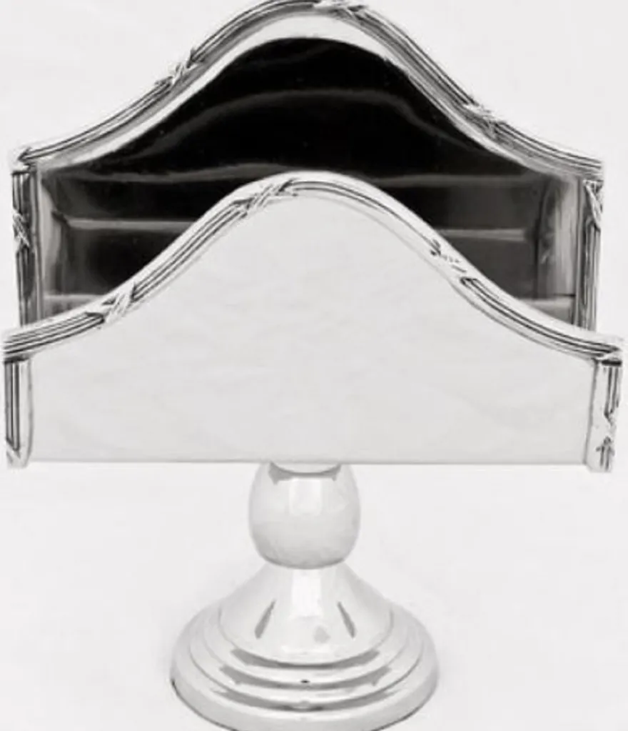 Casa Padrino Luxus Serviettenhalter Silber 13 x 5 x H. 16 cm - Hotel & Restaurant Accessoires