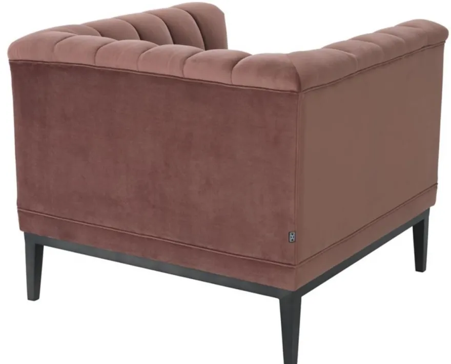 Casa Padrino Luxus Sessel Altrosa 89 x 86 x H. 75 cm - Wohnzimmermöbel
