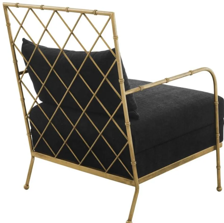 Casa Padrino Luxus Sessel Antik Messing 64,5 x 71,5 x H. 83 cm - Limited Edition