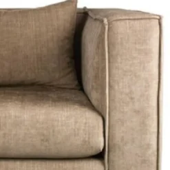Casa Padrino Luxus Sessel Beige / Schwarz 90 x 75 x H. 66 cm - Hotel Möbel