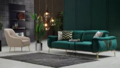 Casa Padrino Luxus Sessel Beige / Gold 58 x 80 x H. 94 cm - Wohnzimmer Sessel mit elegantem Muster - Wohnzimmer Möbel