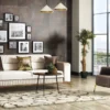 Casa Padrino Luxus Sessel Braun / Gold 70 x 75 x H. 80 cm - Wohnzimmer Sessel - Hotel Sessel - Wohnzimmer Möbel - Hotel Möbel - Luxus Möbel - Luxus Einrichtung