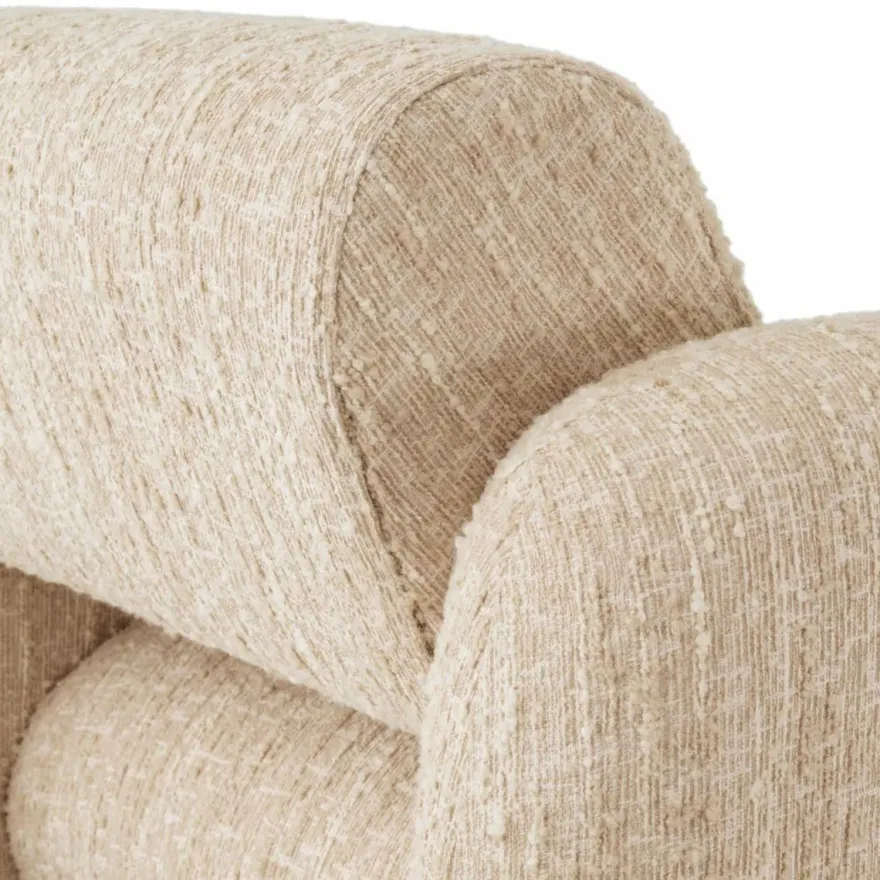 Casa Padrino Luxus Sessel Creme 100 cm - Wohnzimmer & Hotel Möbel