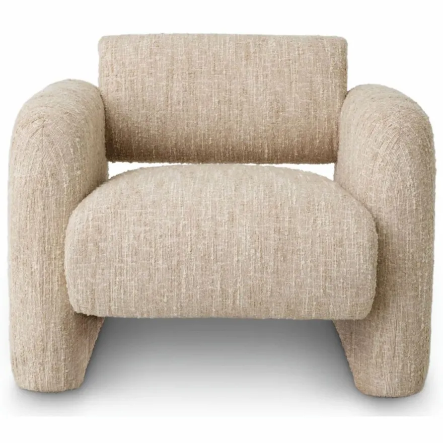 Casa Padrino Luxus Sessel Creme 100 cm - Wohnzimmer & Hotel Möbel