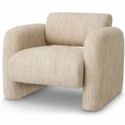 Casa Padrino Luxus Sessel Creme 100 cm - Wohnzimmer & Hotel Möbel
