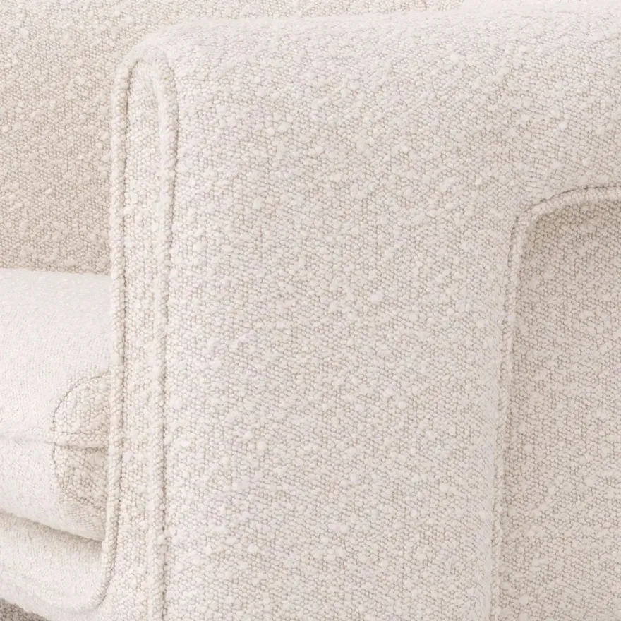 Casa Padrino Luxus Sessel Creme 81 x 77 x H. 68 cm - Wohnzimmer Sessel - Hotel Sessel - Wohnzimmer Möbel - Luxus Möbel - Wohnzimmer Einrichtung - Luxus Einrichtung - Möbel Luxus
