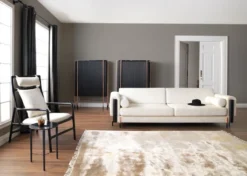 Casa Padrino Luxus Sessel Cremeweiß / Matt Schwarz 69 x 92 x H. 107 cm - Wohnzimmer Sessel - Hotel Sessel - Wohnzimmer Möbel - Hotel Möbel - Luxus Möbel - Luxus Einrichtung
