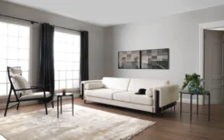 Casa Padrino Luxus Sessel Cremeweiß / Matt Schwarz 69 x 92 x H. 107 cm - Wohnzimmer Sessel - Hotel Sessel - Wohnzimmer Möbel - Hotel Möbel - Luxus Möbel - Luxus Einrichtung