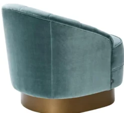 Casa Padrino Luxus Sessel Dunkeltürkis / Mattgold 77 x 80 x H. 78 cm - Hotel Möbel