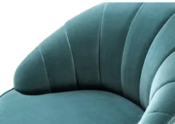 Casa Padrino Luxus Sessel Dunkeltürkis / Mattgold 77 x 80 x H. 78 cm - Hotel Möbel