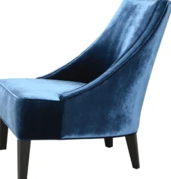 Casa Padrino Luxus Sessel Ägäisches Blau / Schwarz 70 x 88 x H. 85 cm - Hotel Möbel