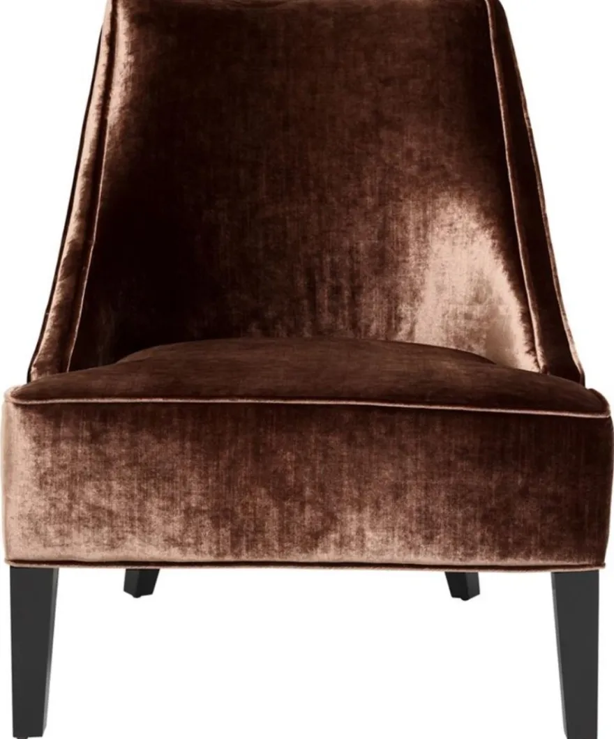 Casa Padrino Luxus Sessel Ägäisches Orange / Schwarz 70 x 88 x H. 85 cm - Hotel Möbel