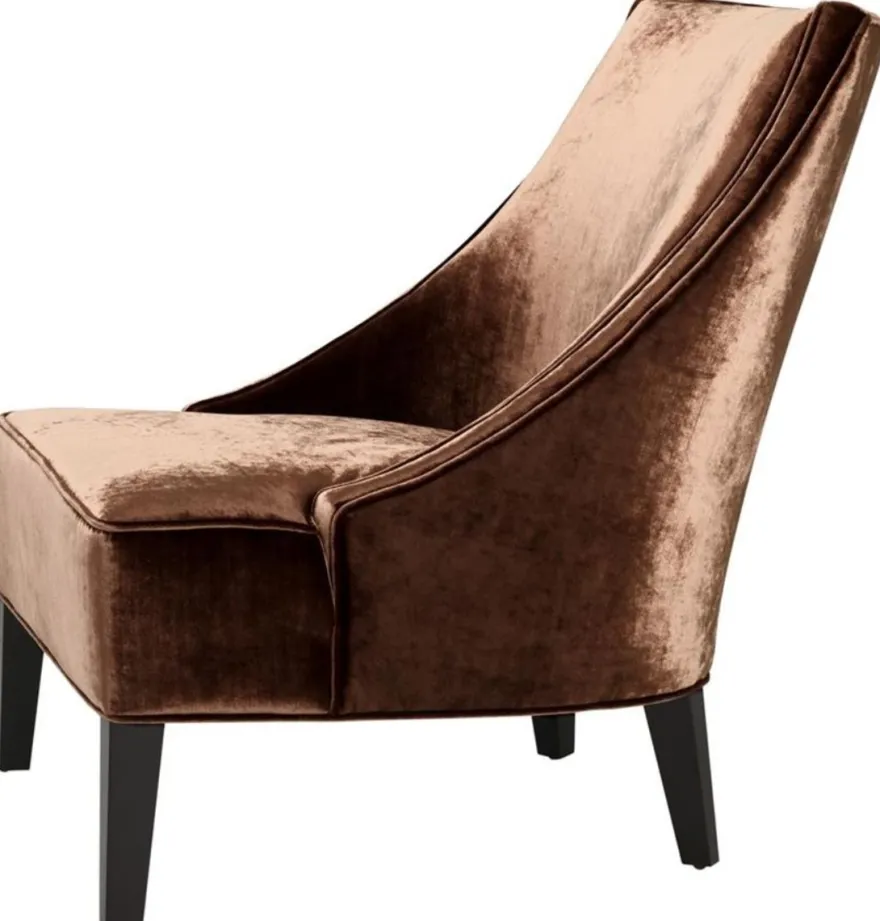 Casa Padrino Luxus Sessel Ägäisches Orange / Schwarz 70 x 88 x H. 85 cm - Hotel Möbel