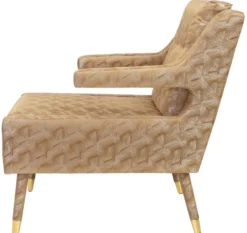 Casa Padrino Luxus Sessel Gold / Gold 76 x 88 x H. 89 cm - Wohnzimmer Sessel im Neoklassichen Stil - Designer Wohnzimmermöbel