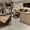 Casa Padrino Luxus Sessel Gold / Schwarz - Wohnzimmer Sessel - Hotel Sessel - Wohnzimmer Möbel - Hotel Möbel - Luxus Möbel - Wohnzimmer Einrichtung - Luxus Einrichtung