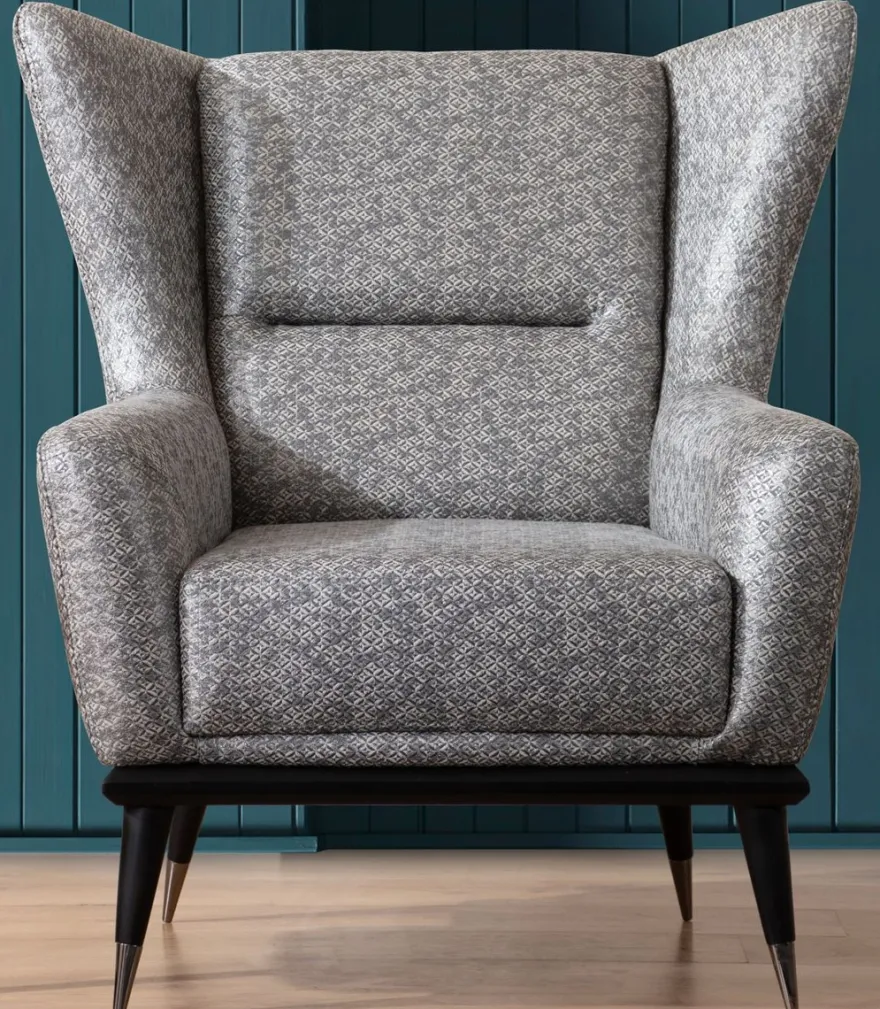 Casa Padrino Luxus Sessel Grau / Schwarz 92 x 90 x H. 91 cm - Wohnzimmer Sessel - Hotel Sessel - Wohnzimmer Möbel - Hotel Möbel - Luxus Möbel - Luxus Wohnzimmer Einrichtung