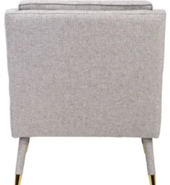 Casa Padrino Luxus Sessel Grau / Gold 76 x 88 x H. 89 cm - Wohnzimmer Sessel im Neoklassichen Stil - Designer Wohnzimmermöbel