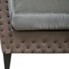 Casa Padrino Luxus Sessel Grau / Braun / Schwarz 61 x 71 x H. 69 cm - Hotel & Restaurant Möbel