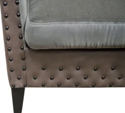 Casa Padrino Luxus Sessel Grau / Braun / Schwarz 61 x 71 x H. 69 cm - Hotel & Restaurant Möbel