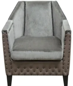 Casa Padrino Luxus Sessel Grau / Braun / Schwarz 61 x 71 x H. 69 cm - Hotel & Restaurant Möbel